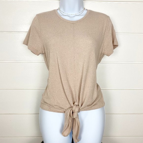 Tops - Soft & Comfy Front Tie Knot T-Shirt